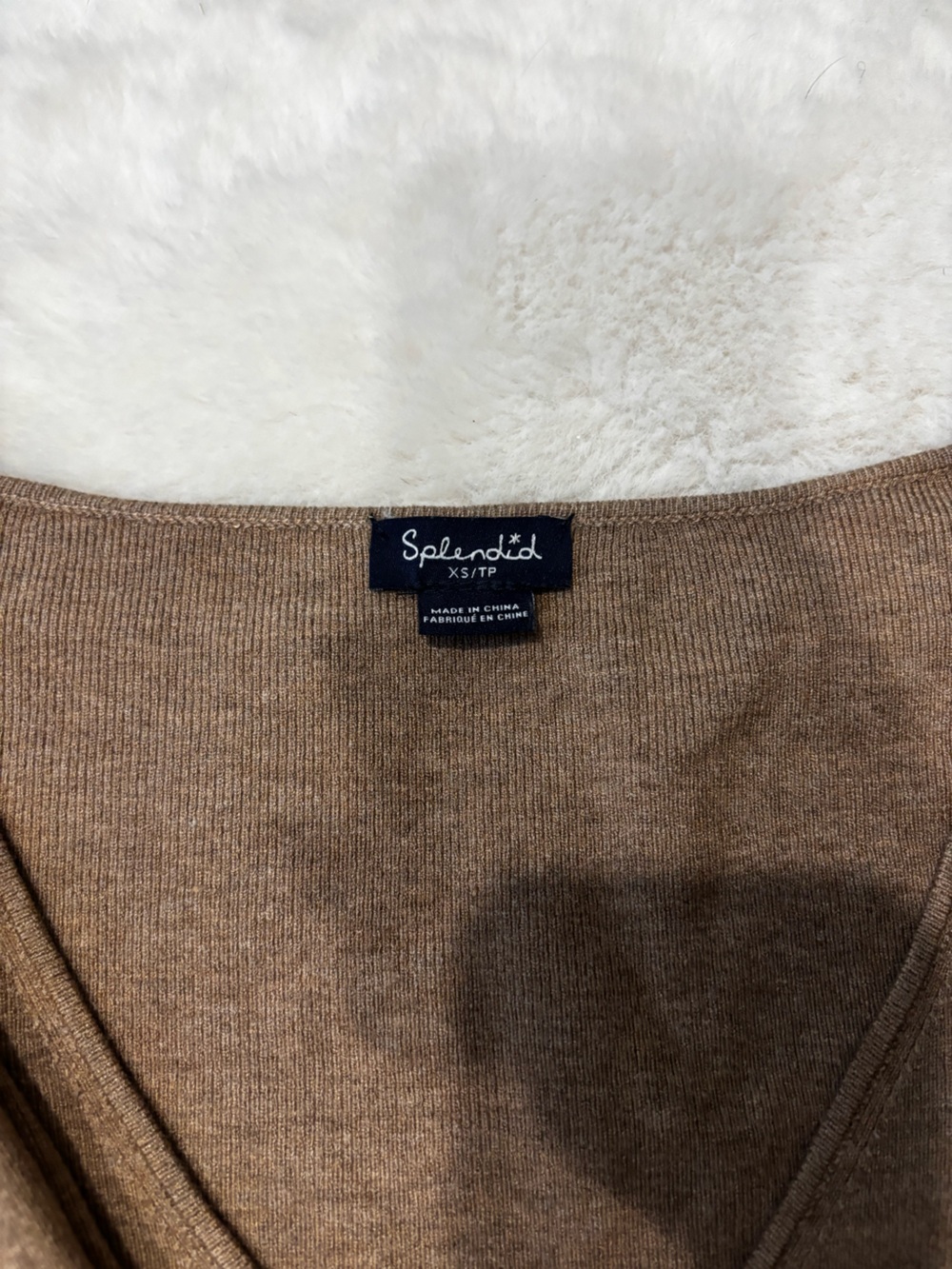 Splendid Tan Knit Sweater